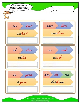 s sesi Grubu Çalışma Sayfaları